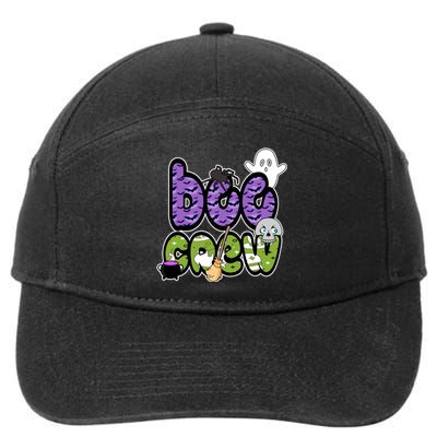 Boo Crew Halloween Spooky Fun 7-Panel Snapback Hat