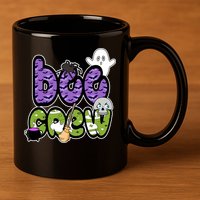Boo Crew Halloween Spooky Fun 11oz C Handle Ceramic Mug