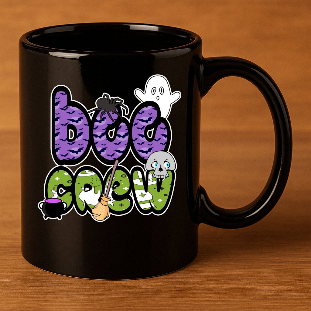Boo Crew Halloween Spooky Fun 11oz C Handle Ceramic Mug