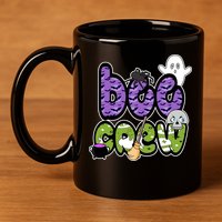 Boo Crew Halloween Spooky Fun 11oz C Handle Ceramic Mug