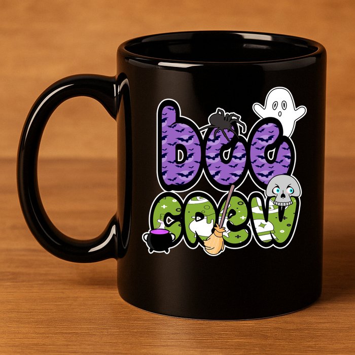 Boo Crew Halloween Spooky Fun 11oz C Handle Ceramic Mug