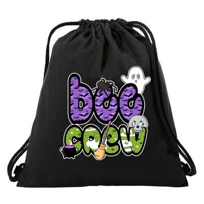 Boo Crew Halloween Spooky Fun Drawstring Bag