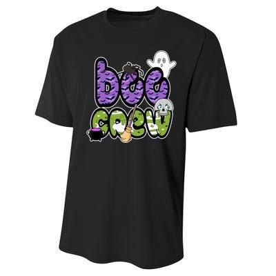 Boo Crew Halloween Spooky Fun Performance Sprint T-Shirt