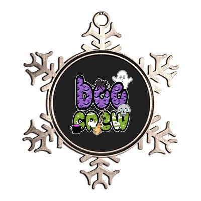 Boo Crew Halloween Spooky Fun Metallic Star Ornament