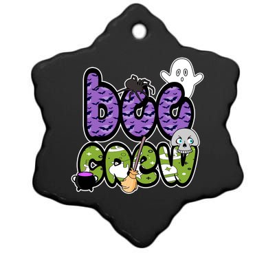 Boo Crew Halloween Spooky Fun Ceramic Star Ornament