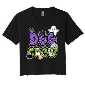 Boo Crew Halloween Spooky Fun Women's Crop Top Tee