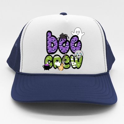 Boo Crew Halloween Spooky Fun Trucker Hat