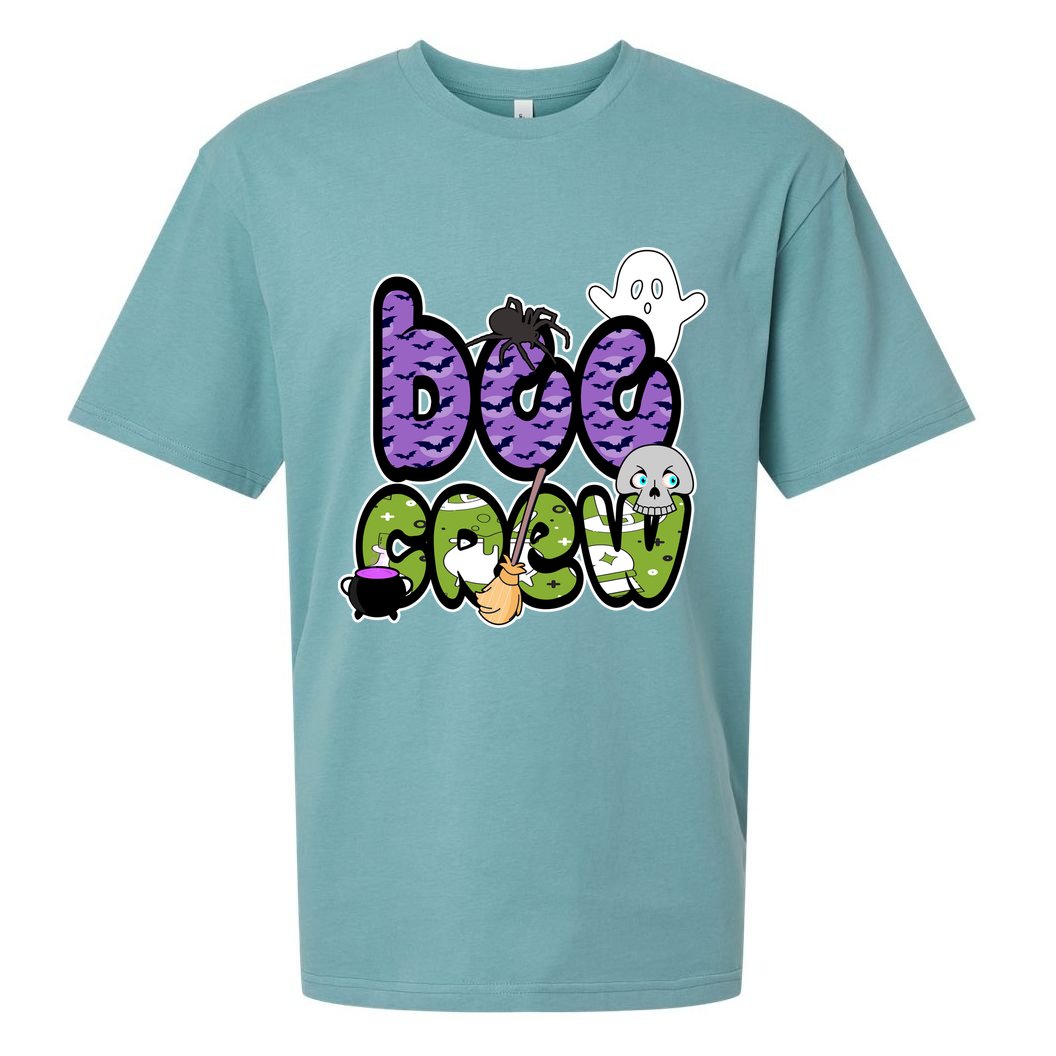 Boo Crew Halloween Spooky Fun Sueded Cloud Jersey T-Shirt