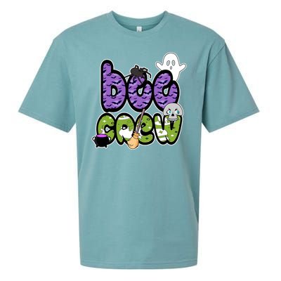 Boo Crew Halloween Spooky Fun Sueded Cloud Jersey T-Shirt