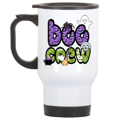 Boo Crew Halloween Spooky Fun Stainless Steel Travel Mug