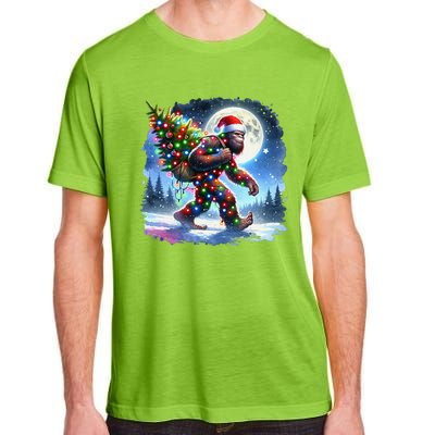 Bigfoot Christmas Holiday Sasquatch Xmas Adult ChromaSoft Performance T-Shirt