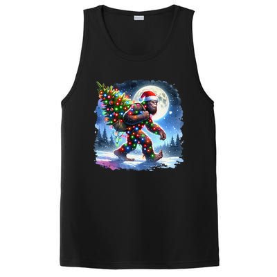 Bigfoot Christmas Holiday Sasquatch Xmas PosiCharge Competitor Tank