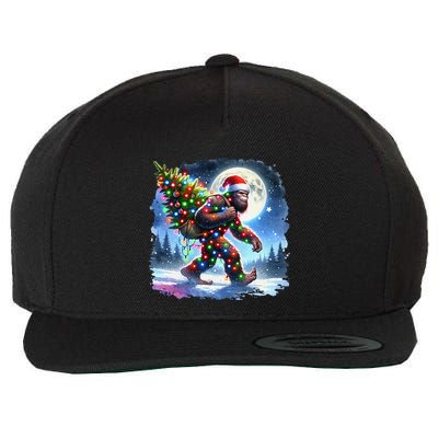 Bigfoot Christmas Holiday Sasquatch Xmas Wool Snapback Cap