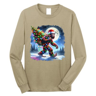 Bigfoot Christmas Holiday Sasquatch Xmas Long Sleeve Shirt