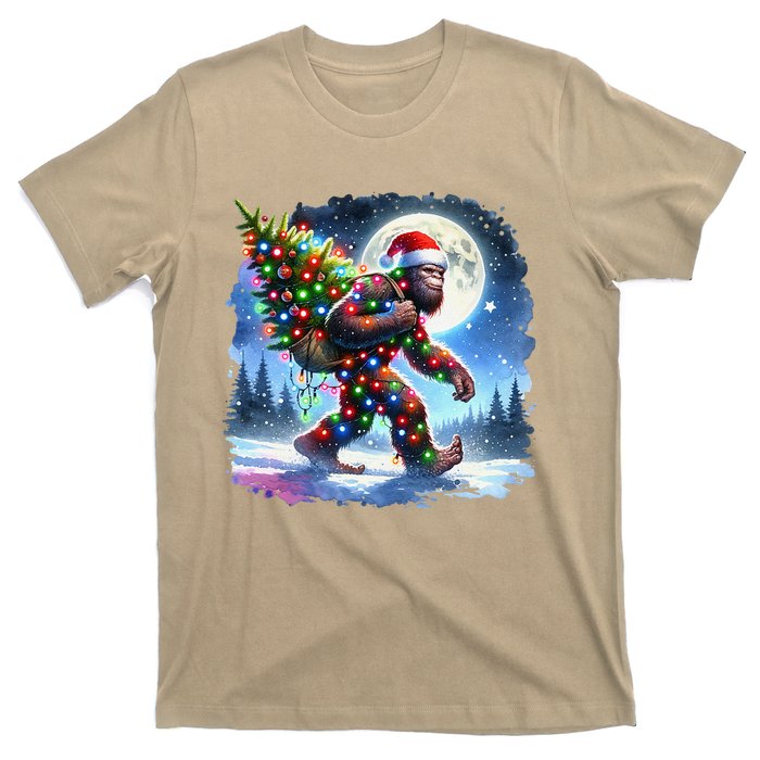 Bigfoot Christmas Holiday Sasquatch Xmas T-Shirt