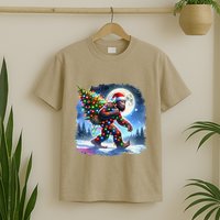Bigfoot Christmas Holiday Sasquatch Xmas T-Shirt