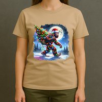 Bigfoot Christmas Holiday Sasquatch Xmas T-Shirt
