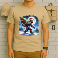 Bigfoot Christmas Holiday Sasquatch Xmas T-Shirt