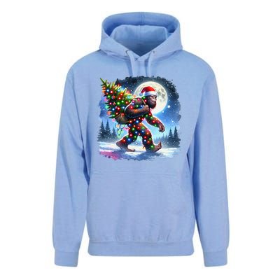 Bigfoot Christmas Holiday Sasquatch Xmas Unisex Surf Hoodie