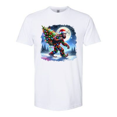 Bigfoot Christmas Holiday Sasquatch Xmas Softstyle CVC T-Shirt