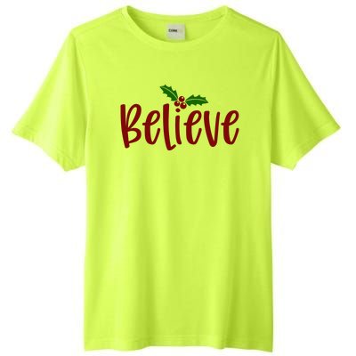 Believe Christmas Holiday Tall Fusion ChromaSoft Performance T-Shirt