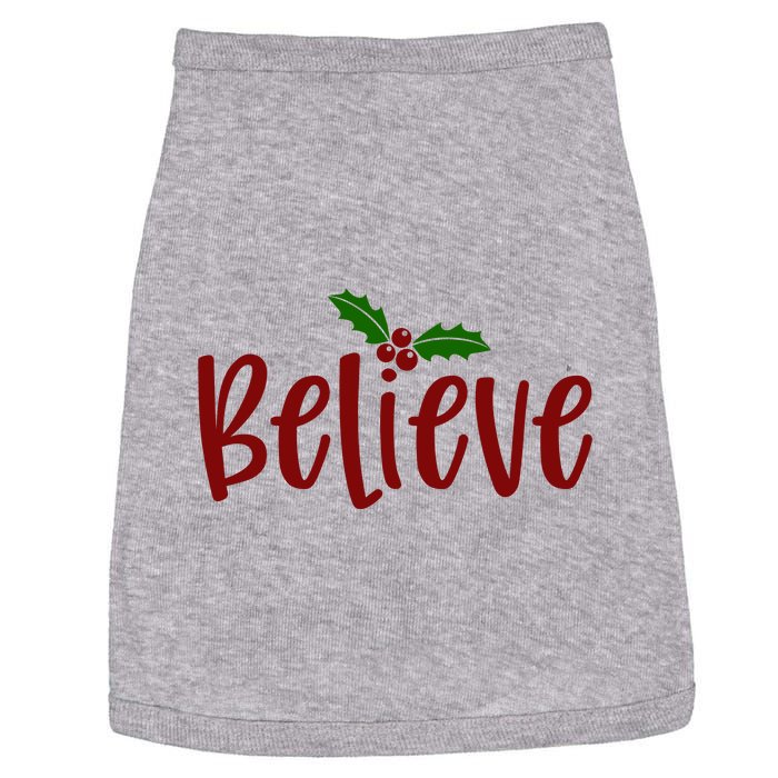 Believe Christmas Holiday Doggie Tank