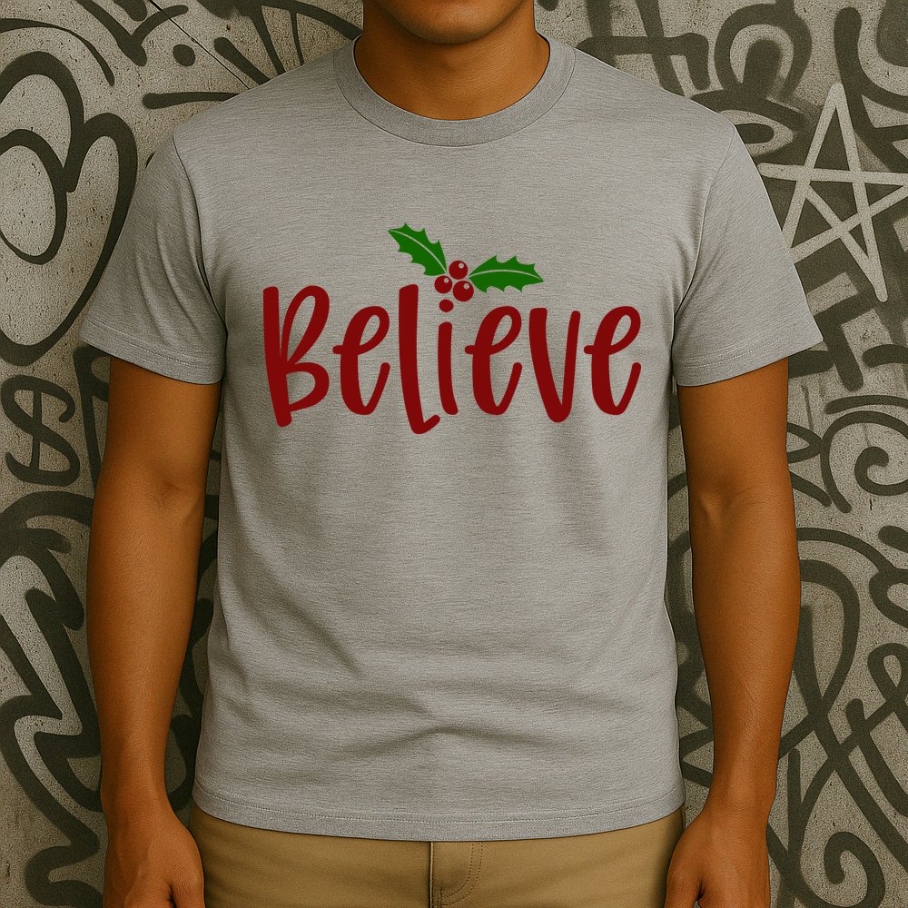 Believe Christmas Holiday T-Shirt
