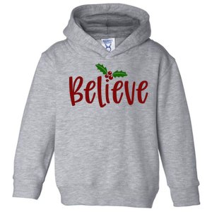 Believe Christmas Holiday Toddler Hoodie