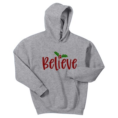 Believe Christmas Holiday Kids Hoodie