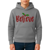 Believe Christmas Holiday Kids Hoodie