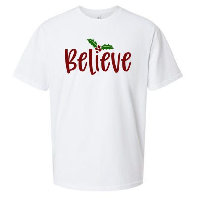 Believe Christmas Holiday Sueded Cloud Jersey T-Shirt