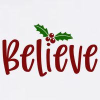 Believe Christmas Holiday Cooling Performance Crew T-Shirt