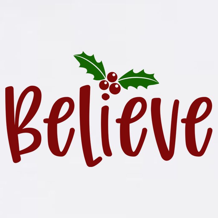 Believe Christmas Holiday Cooling Performance Crew T-Shirt