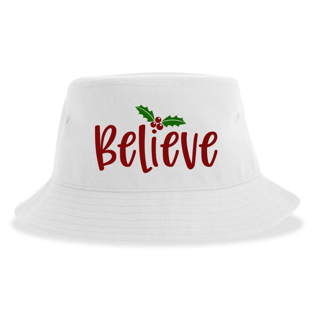 Believe Christmas Holiday Sustainable Bucket Hat
