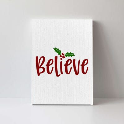 Believe Christmas Holiday Canvas