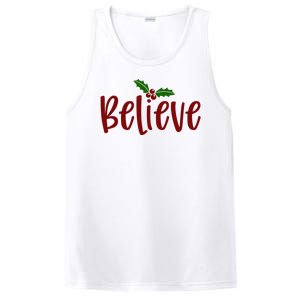 Believe Christmas Holiday PosiCharge Competitor Tank