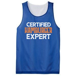 Burger Certified Hamburger Expert Cool Gift Mesh Reversible Basketball Jersey Tank