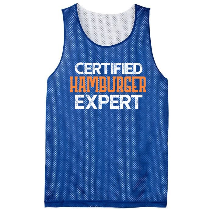 Burger Certified Hamburger Expert Cool Gift Mesh Reversible Basketball Jersey Tank