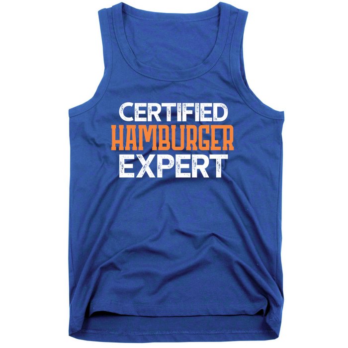 Burger Certified Hamburger Expert Cool Gift Tank Top