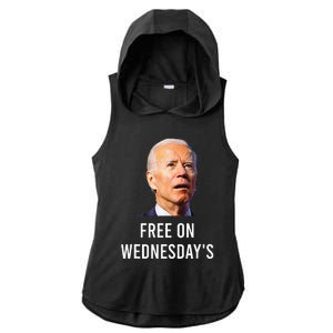 Biden Campaign Hawks ‘Free On Wednesdays’ Anti Trump Ladies PosiCharge Tri-Blend Wicking Draft Hoodie Tank