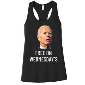 Biden Campaign Hawks ‘Free On Wednesdays’ Anti Trump Women's Racerback Tank