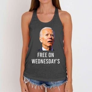 Biden Campaign Hawks ‘Free On Wednesdays’ Anti Trump Women's Knotted Racerback Tank