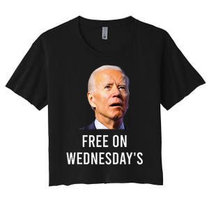 Biden Campaign Hawks ‘Free On Wednesdays’ Anti Trump Women's Crop Top Tee