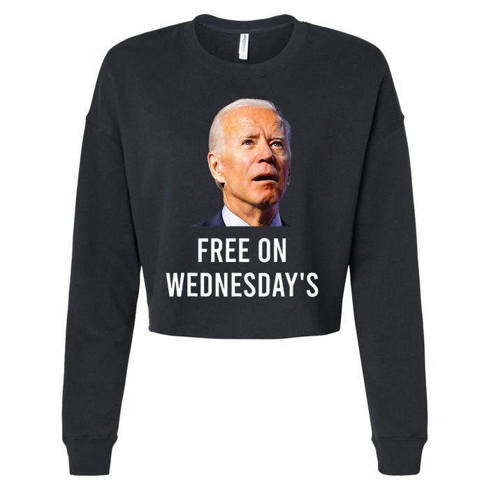 Biden Campaign Hawks ‘Free On Wednesdays’ Anti Trump Cropped Pullover Crew