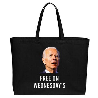 Biden Campaign Hawks ‘Free On Wednesdays’ Anti Trump Cotton Canvas Jumbo Tote