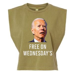 Biden Campaign Hawks ‘Free On Wednesdays’ Anti Trump Garment-Dyed Women's Muscle Tee