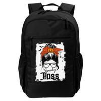 Boss Ceo Halloween Spooky Spider Messy Bun Hair Women Daily Commute Backpack