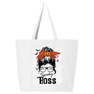 Boss Ceo Halloween Spooky Spider Messy Bun Hair Women 25L Jumbo Tote