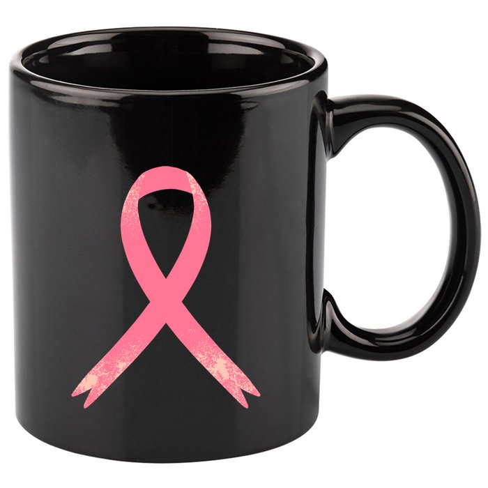 Breast Cancer Heartbeat Pulse 11oz C Handle Ceramic Mug
