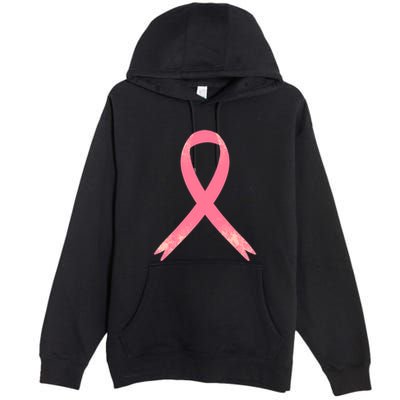 Breast Cancer Heartbeat Pulse Premium Pullover Hoodie
